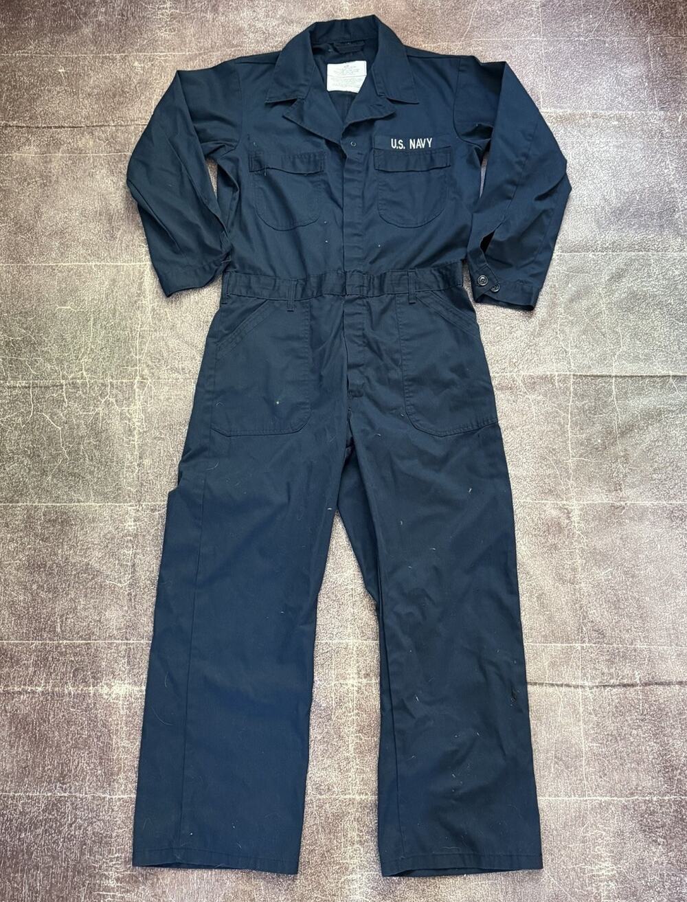 Men's Vintage Y2K Unicor Safford US Navy Blue Utility One Piece Coveralls Sz 42R